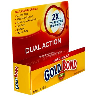 Gold Bond Rapid Itch Relief Maximum Strength 1oz Cream (3 Pack)