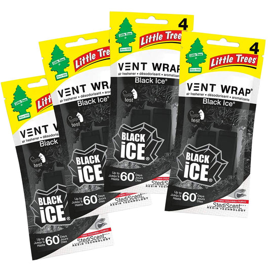 LITTLE TREES Vent Wrap Air Freshener 4-Packs