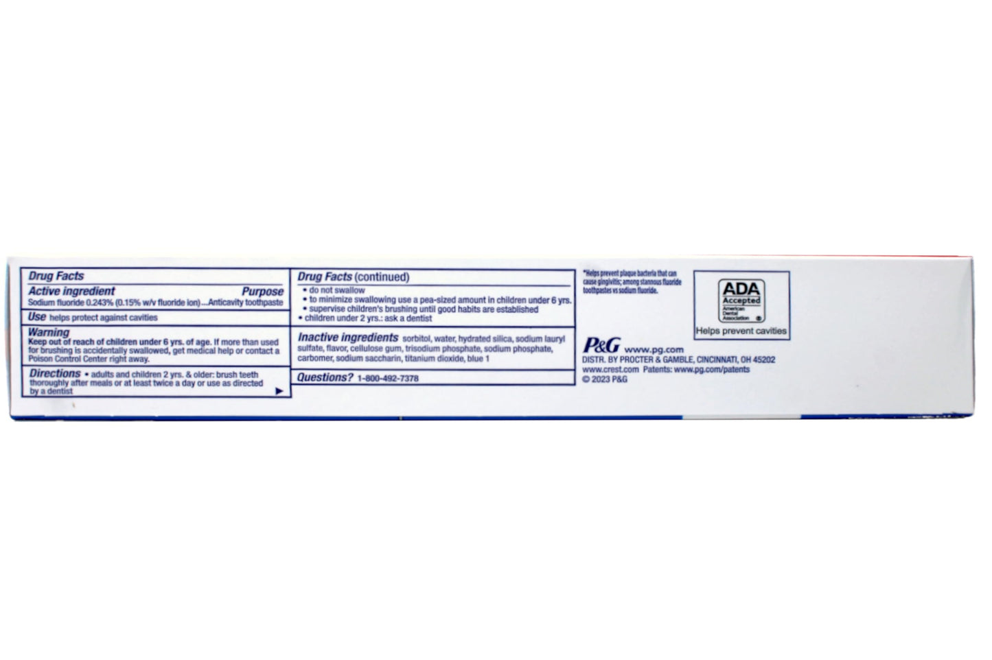 Toothpaste Cavity Protection