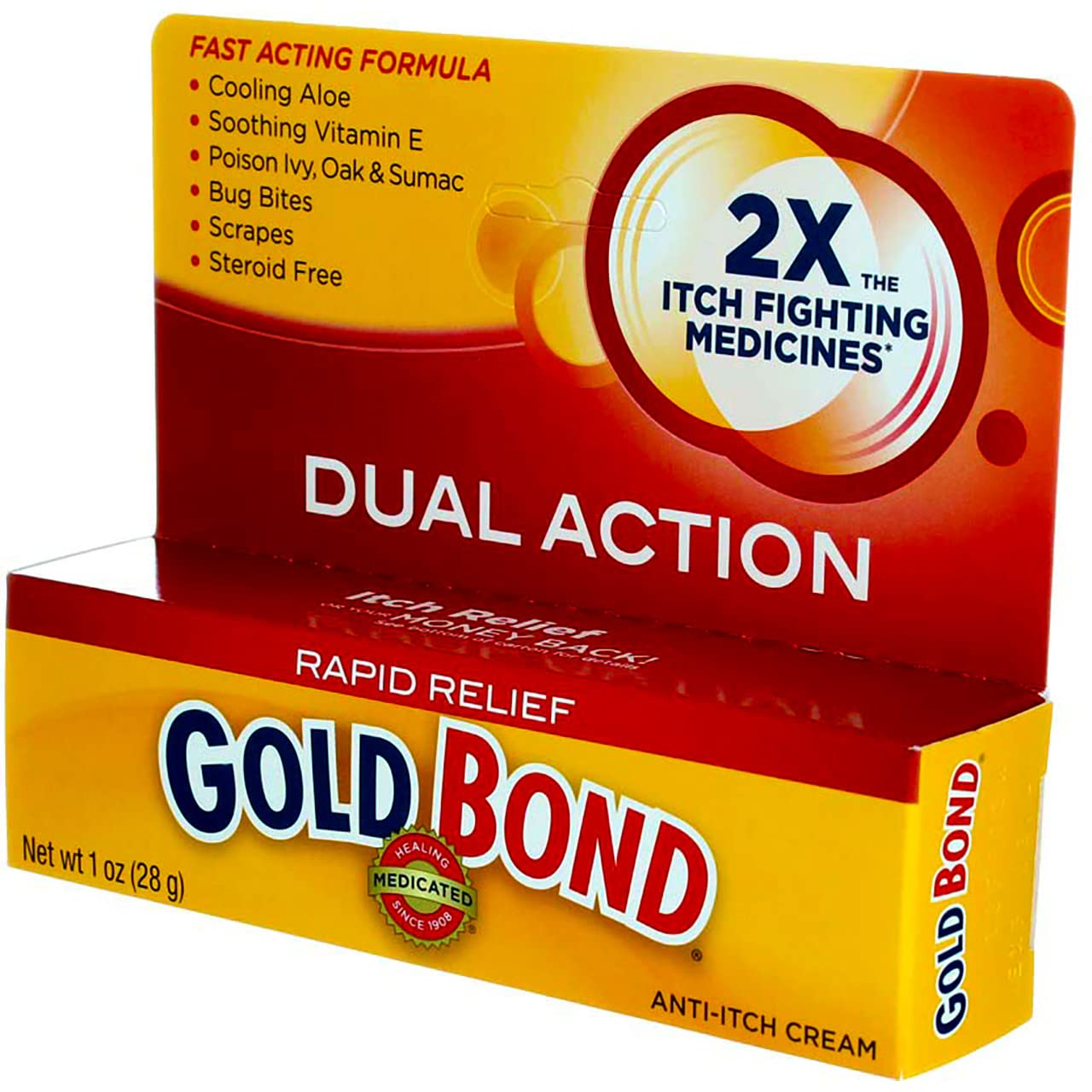 Gold Bond Rapid Itch Relief Maximum Strength 1oz Cream (3 Pack)