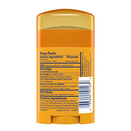 Arm & Hammer Ultra Max Powder Fresh Antiperspirant Deodorant 1.0 Oz Travel Size (Pack of 3)
