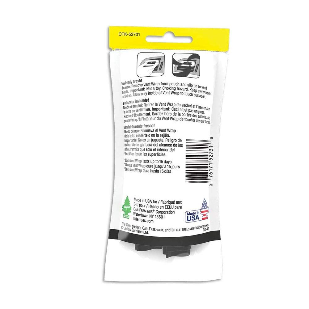 LITTLE TREES Vent Wrap Air Freshener 4-Packs