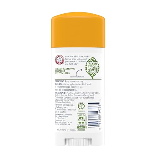 ARM & HAMMER Essentials Natural Deodorant Fresh 2.50 oz (Pack of 12)