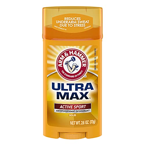 Arm & Hammer Ultramax Solid Antiperspirant Deodorant Active Sport 2.6 Pack of