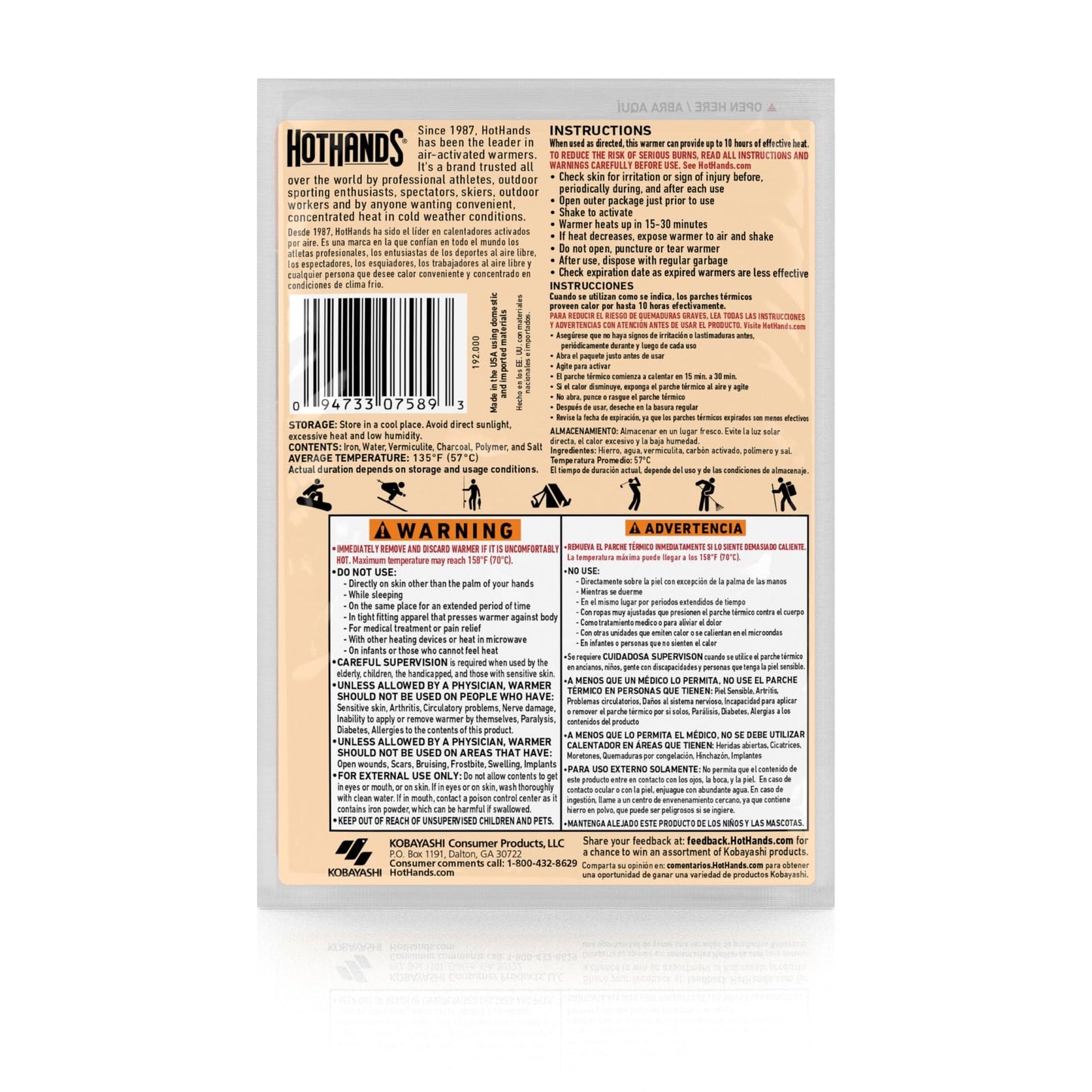 HeatMax Body & Hand Super Warmers - Air-Activated, Up to 18 Hours of Heat - 3 Individual Warmers