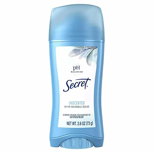 Secret Antiperspirant and Deodorant for Women pH Balanced Invisible Solid 2.6 Oz