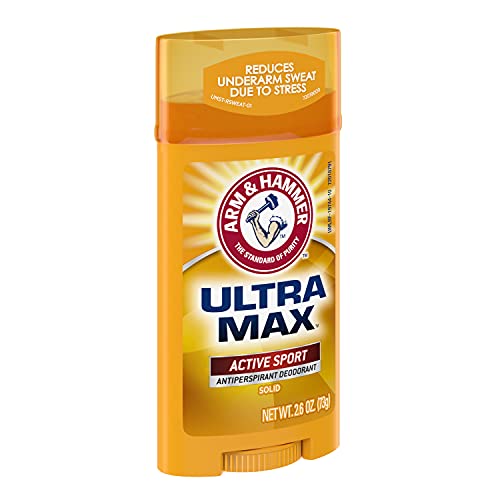 Arm & Hammer Ultramax Solid Antiperspirant Deodorant Active Sport 2.6 Pack of