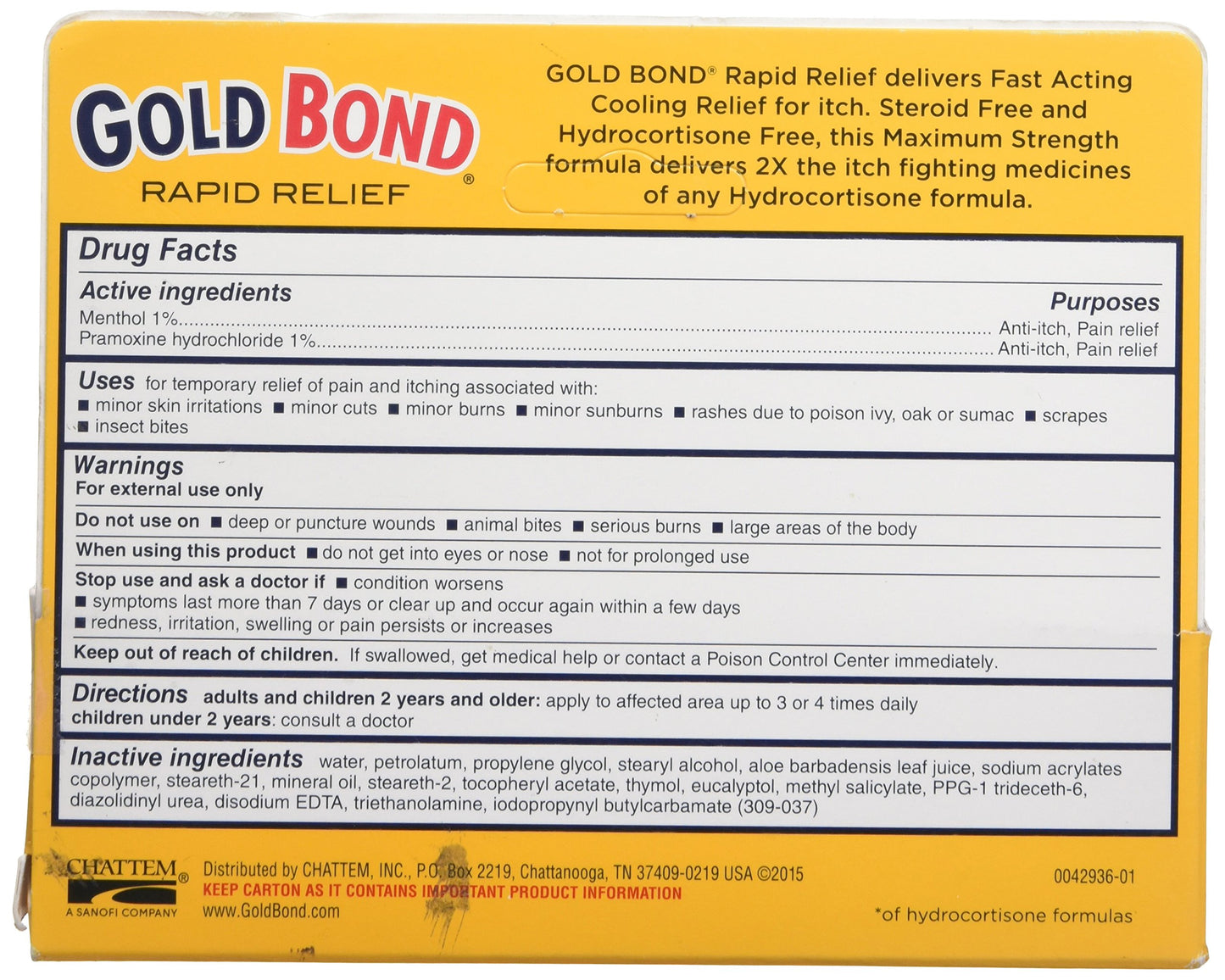Gold Bond Maximum Strength Medicated Anti-Itch Cream - 1 oz