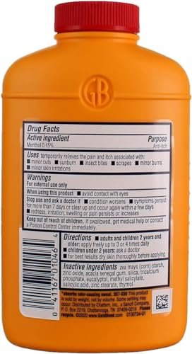 Gold Bond Talc-Free Medicated Body Powder, Original Strength, 4 Oz (Pack of 4)