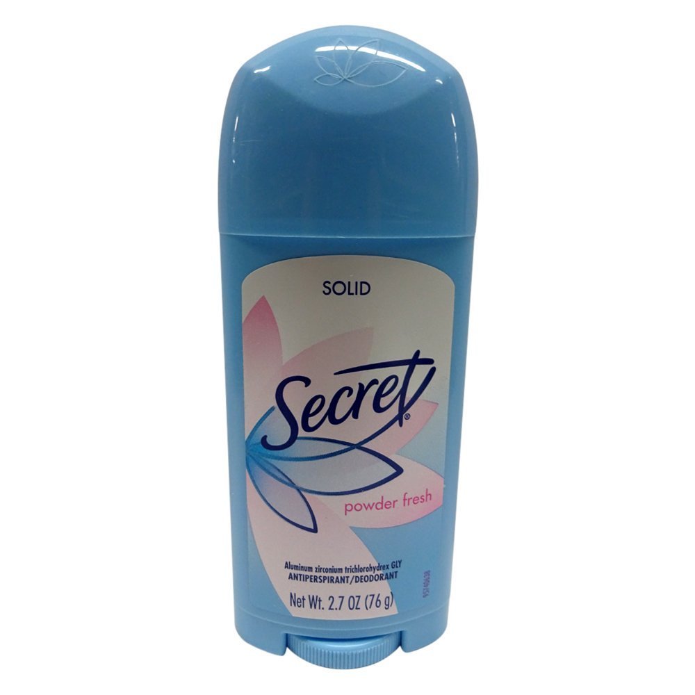Secret Anti-Perspirant Deodorant Solid Powder Fresh Pack of