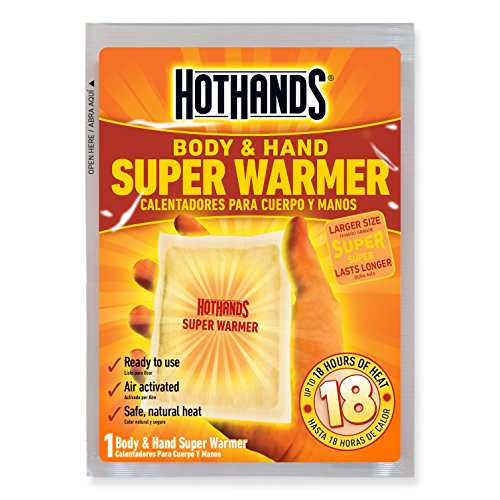 HotHands Body & Hand Super Warmers - Long Lasting Safe Natural Odorless Air Activated Warmers - Up to 18 Hours of Heat - 40 Individual Warmers