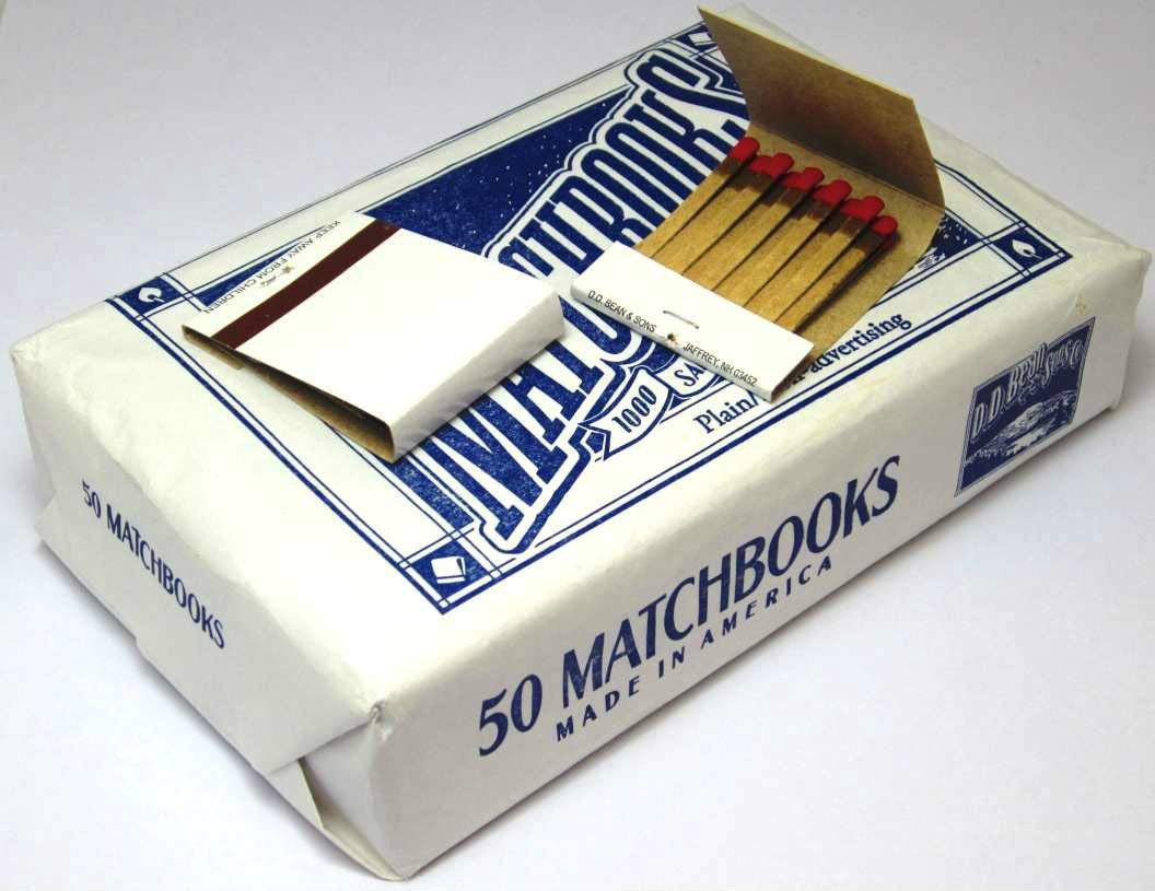 MegaDeal 50 Plain White Matches Matchbooks for Wedding Birthday Wholesale Made in America