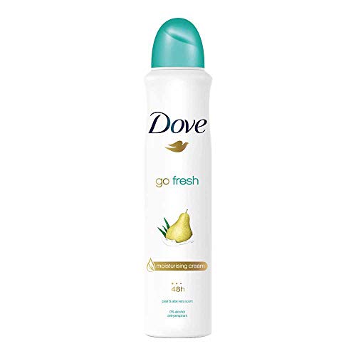 6 Pack Go Fresh Pear & Aloe Antiperspirant Deodorant Spray, 5.07 Ounce Each Compatible with Dove Go Fresh Pear & Aloe Antiperspirant Deodorant 150ml