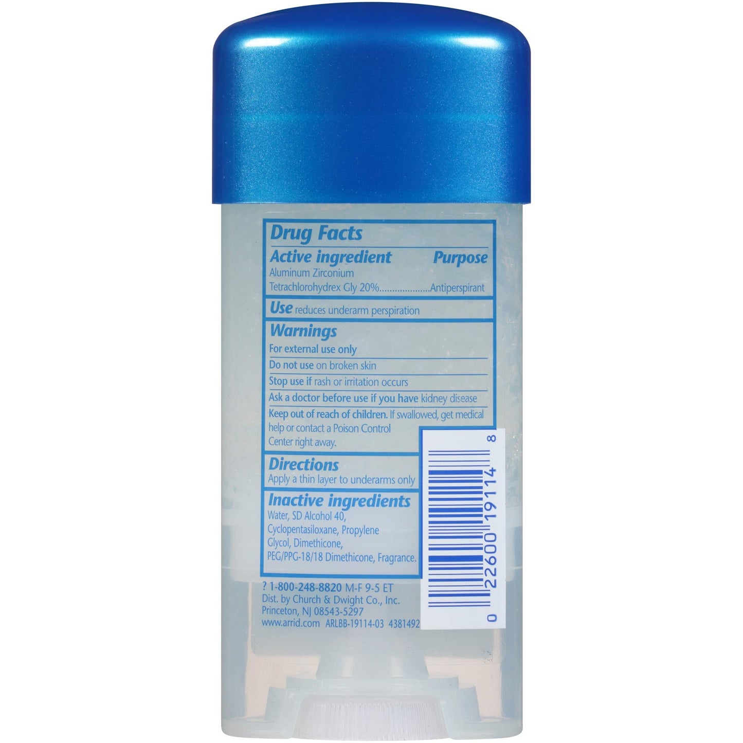 Arrid Extra XX Deodorant Clear Gel 2.6 Pack