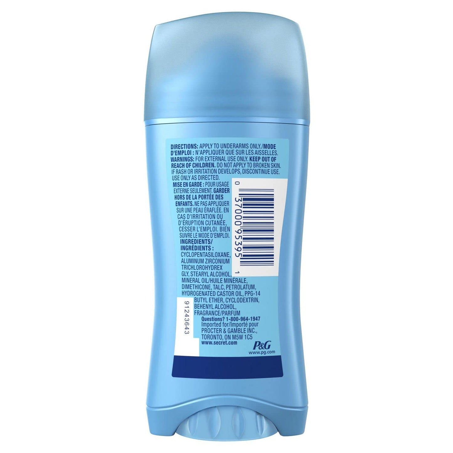 Secret Anti-Perspirant Deodorant Invisible Solid 2.60 oz Pack of