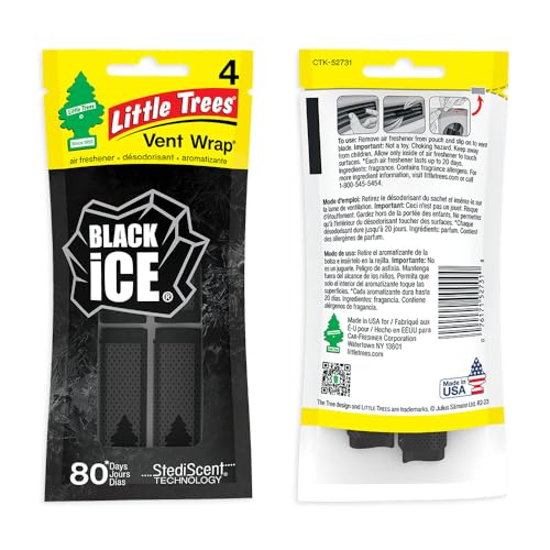 LITTLE TREES Car Air Freshener | Vent Wrap Provides Long-Lasting Scent, Invisibly Fresh!
