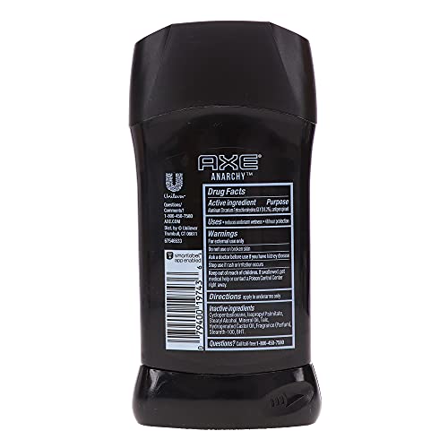 Axe Dry Anti-Perspirant Invisible Solid Anarchy 2.70 oz Pack of