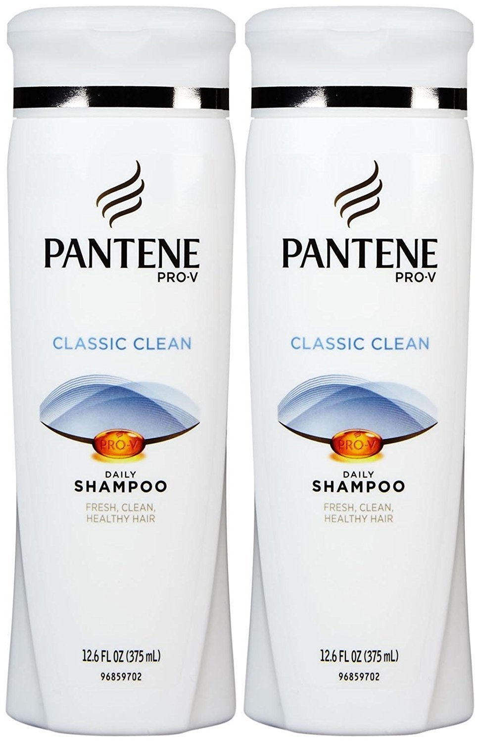 Pantene Pro-V Classic Clean Shampoo, 12.6 Fl Oz (Pack of 2)