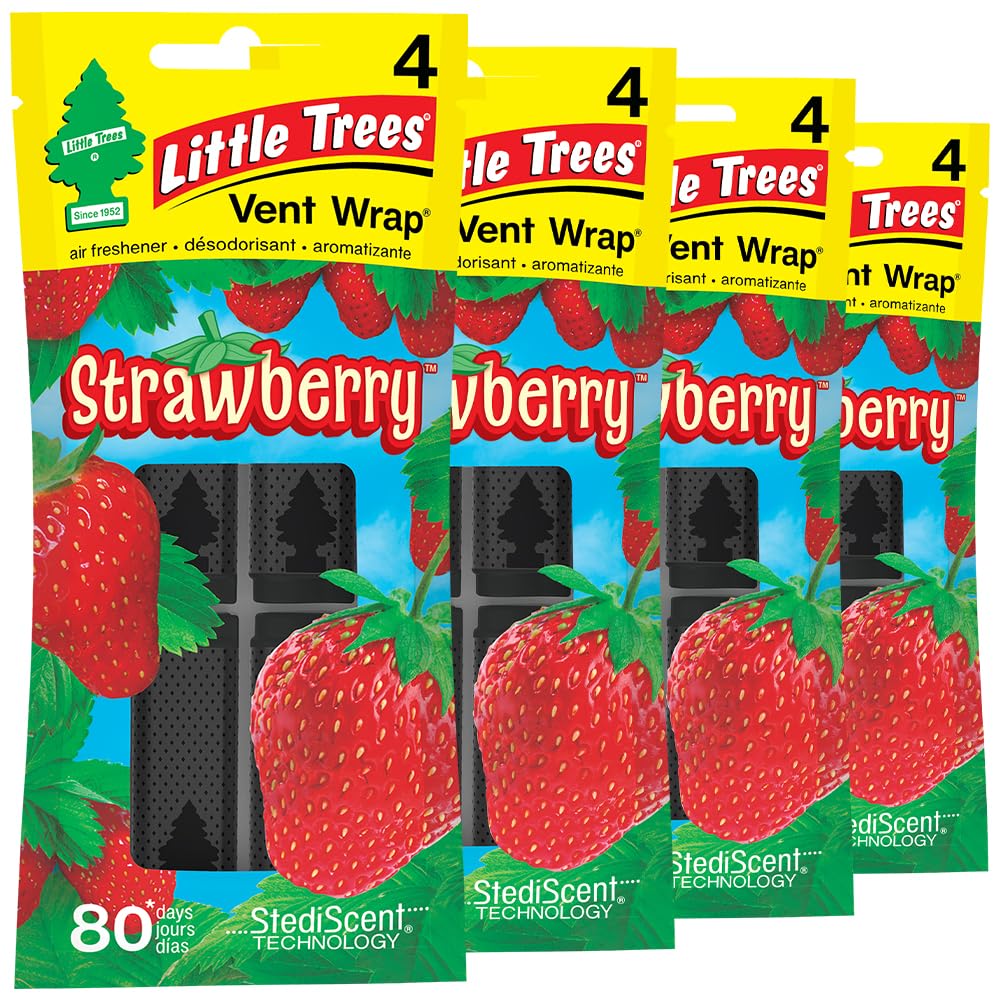 LITTLE TREES Car Air Freshener | Vent Wrap Provides Long-Lasting Scent, Invisibly Fresh!