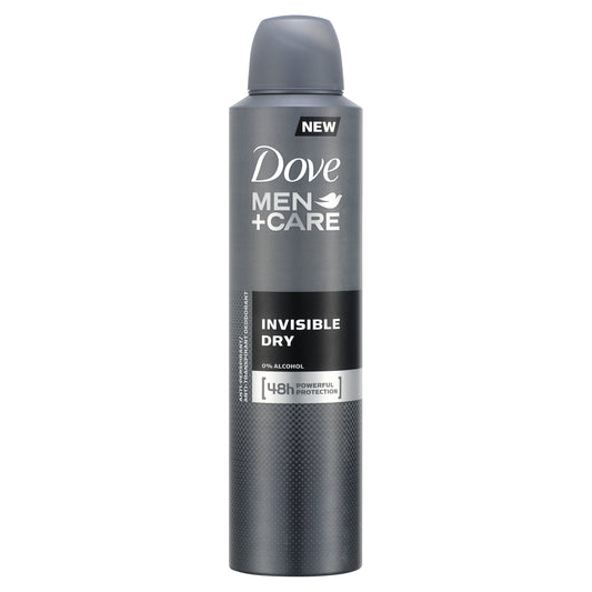 Dove for Men Plus Care Invisible Dry Aerosol Anti-Perspirant Deodorant 250ml