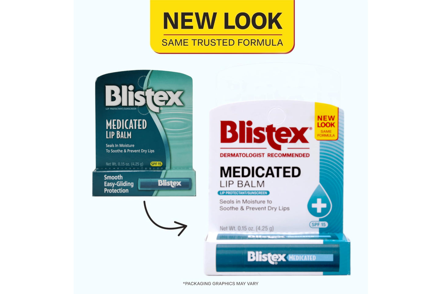 Blistex Medicated Lip Balm, 0.15 Ounce, Prevent Dryness & Chapping, SPF 15 Sun Protection, Seals in Moisture, Hydrating Lip Balm, Easy Glide Full Coverage Formula Stocking Stuffer