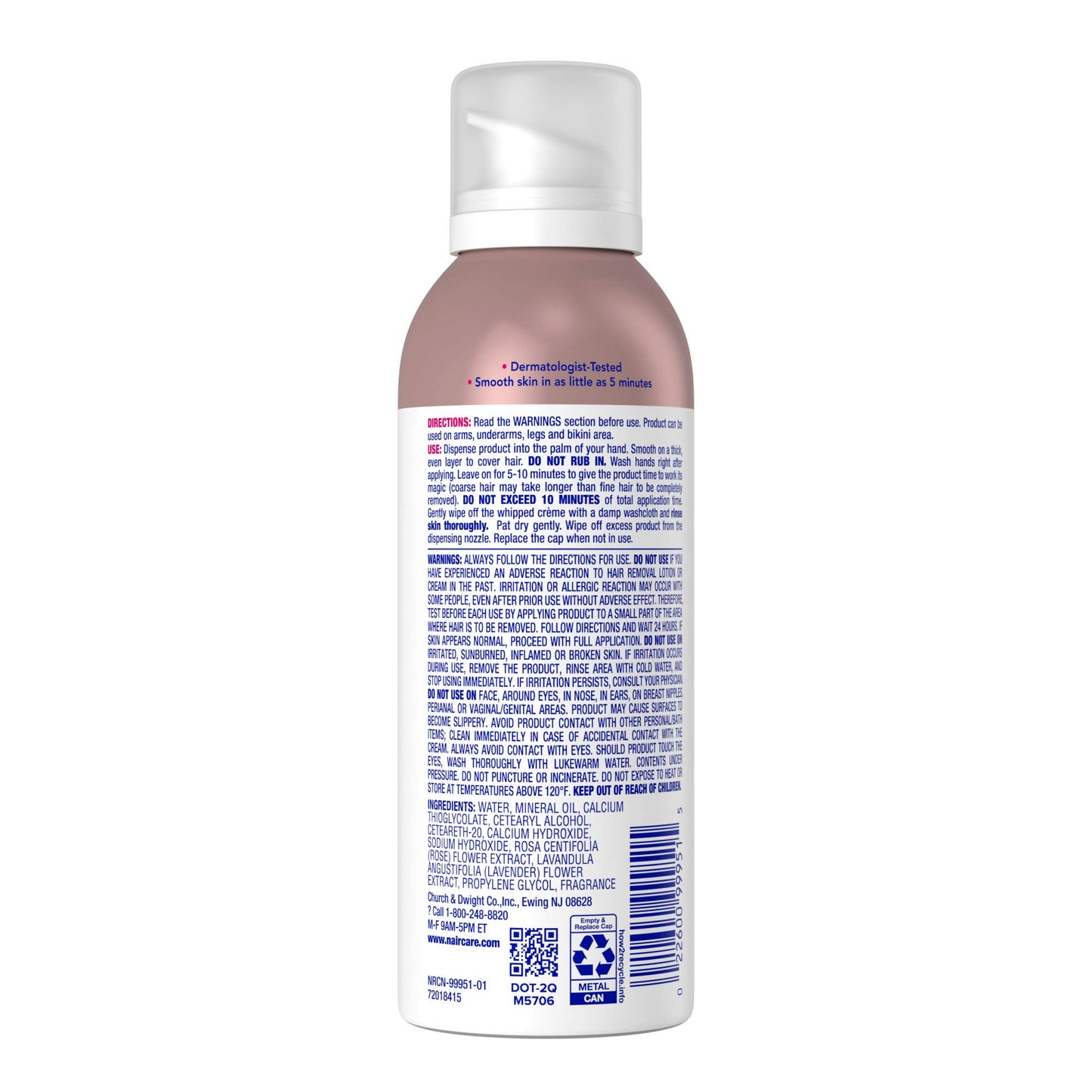 Nair Hair Remover Bladeless Shave Whipped Crème