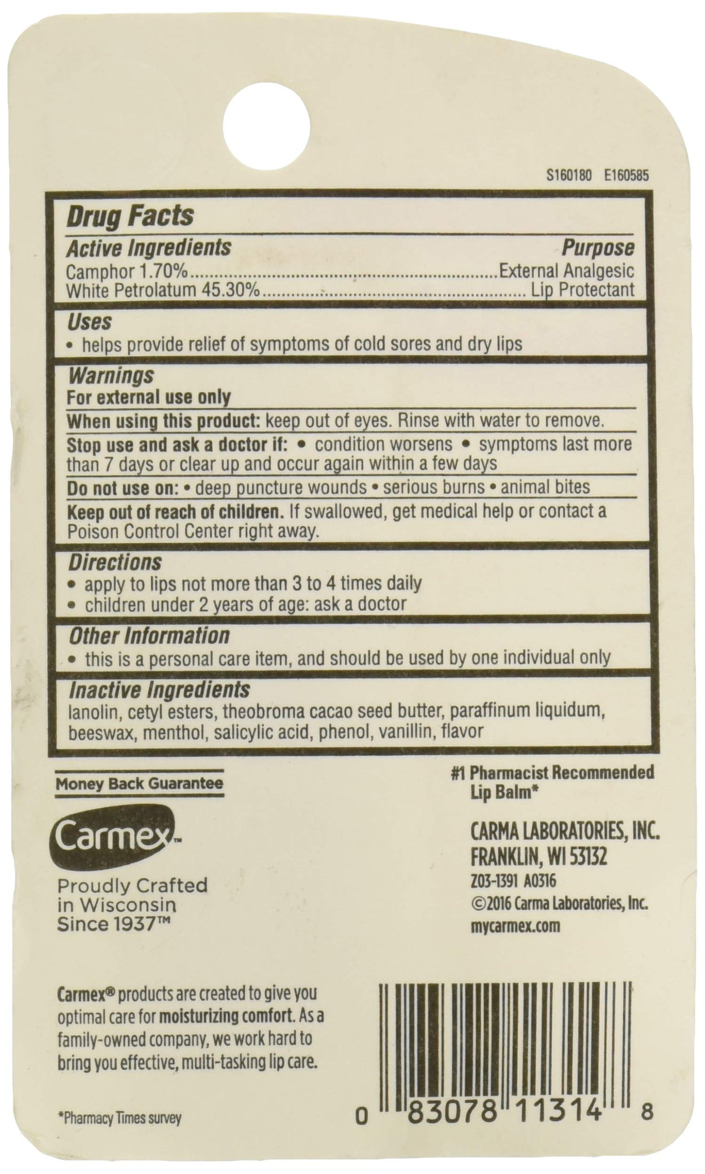 Carmex Tube Lip Balm