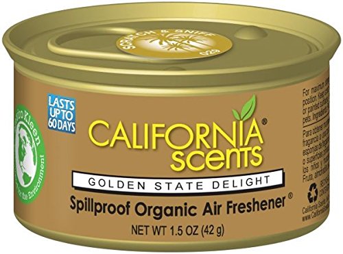 California Scents Spillproof Organic Air Fresheners, 1.5 Ounce Cannister (Pack of 4)