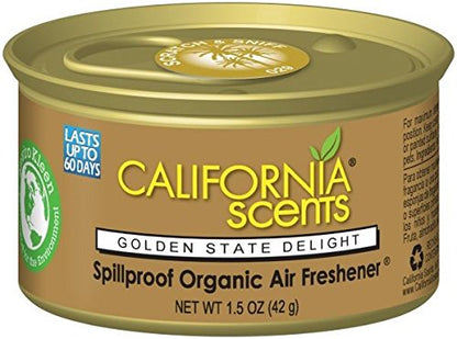 California Scents Spillproof Organic Air Fresheners, 1.5 Ounce Cannister (Pack of 4)