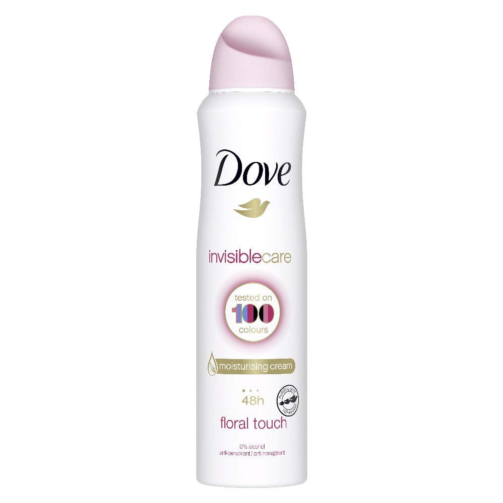 Dove Invisible Care, Floral Touch Antiperspirant Deodorant Spray, 150ML, 30.42 Fl Oz (Pack of 6)