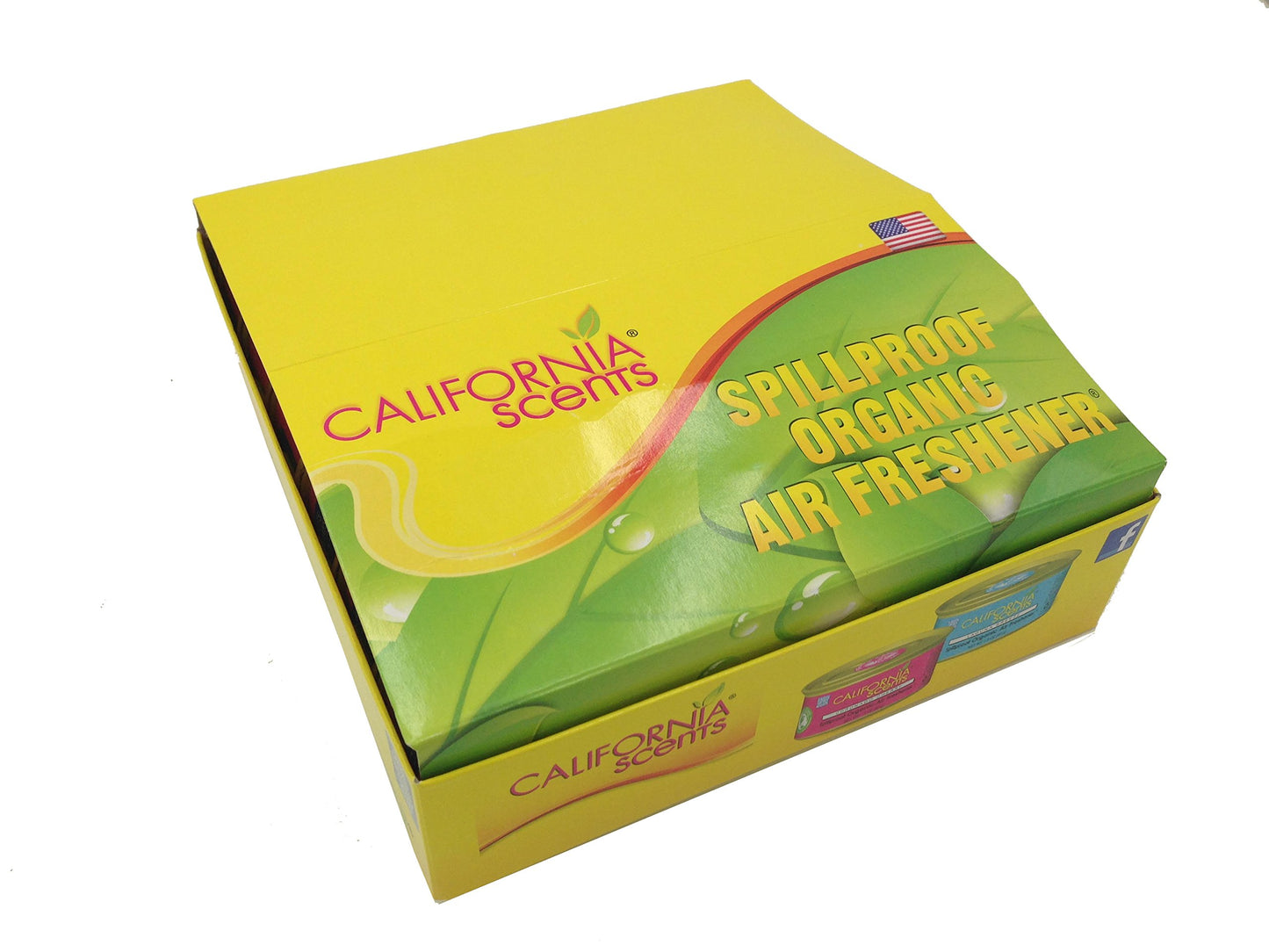 California Scents Spillproof Organic Air Fresheners, 1.5 Ounce Cannister (Pack of 4)