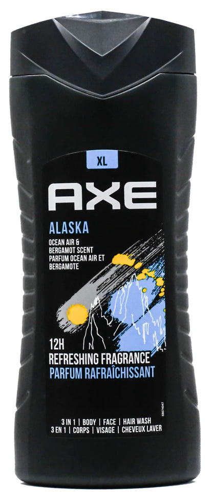 AXE Body Wash 12h Refreshing Fragrance 3-IN-1 Body, Face, Hair Wash, Variety of 6 scents - 13.5 fl Ounce (400 mL)