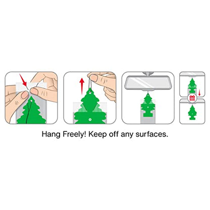LITTLE Air Fresheners Car Air Freshener. Hanging Tree Provides Long Lasting Scent for Auto or Home