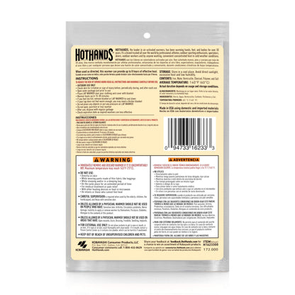 HotHands Body & Hand Super Warmers - Long Lasting Safe Natural Odorless Air Activated Warmers - Up to 18 Hours of Heat - 40 Individual Warmers