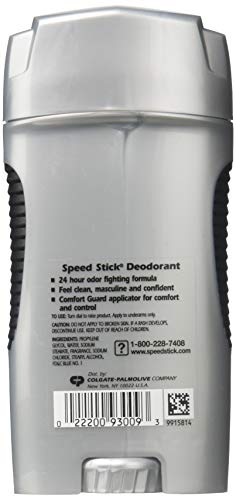 Speed Stick Deodorant, 3 Ounce (Case of 6)