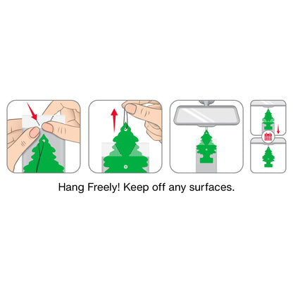 LITTLE Air Fresheners Car Air Freshener. Hanging Tree Provides Long Lasting Scent for Auto or Home