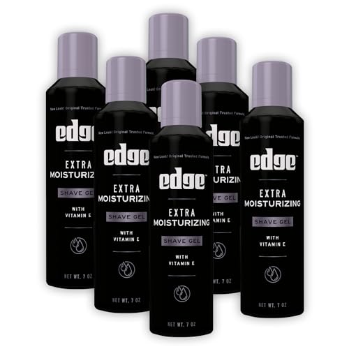Edge Shave Gel for Men, (6 Pack) - Shaving Gel For Men That Moisturizes, Protects and Soothes To Help Reduce Skin Irritation