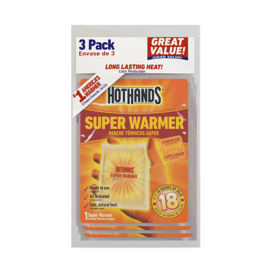 HeatMax Body & Hand Super Warmers - Air-Activated, Up to 18 Hours of Heat - 3 Individual Warmers