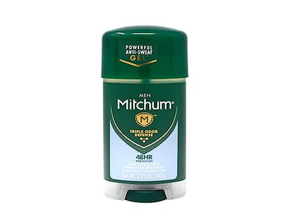 Mitchum Antiperspirant Deodorant Stick for Men Triple Odor Defense Gel 48 H Protection Oz
