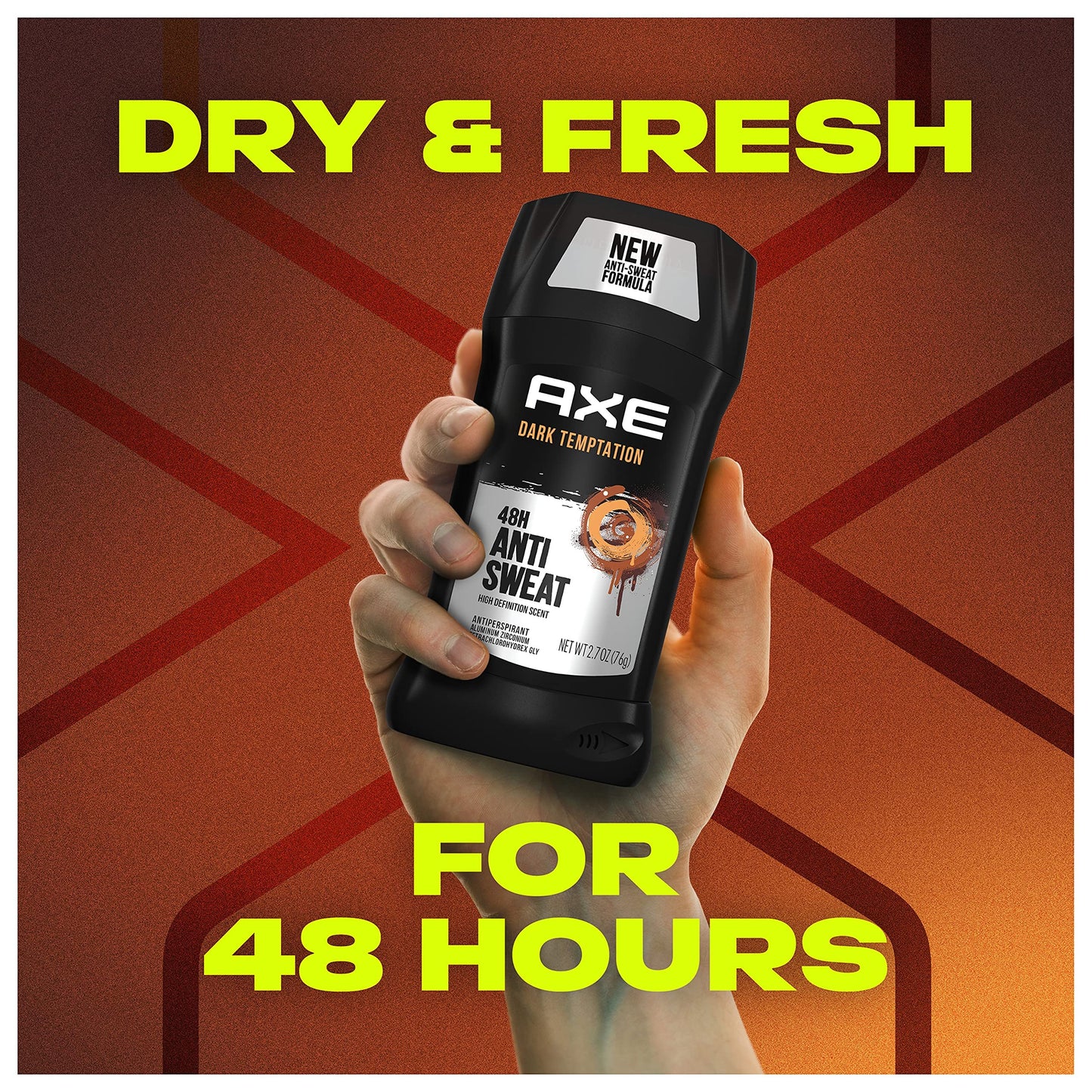 AXE Antiperspirant Deodorant Stick for Men, Dark Temptation 2.7 Ounce (Pack of 6)