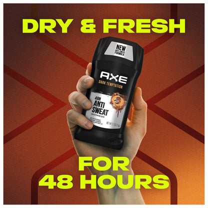 AXE Antiperspirant Deodorant Stick for Men, Dark Temptation 2.7 Ounce (Pack of 6)