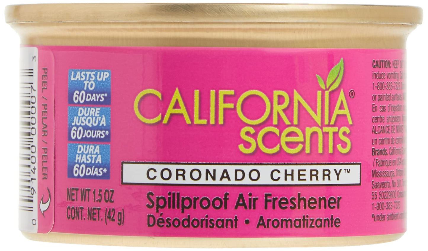 California Scents Spillproof Organic Air Fresheners, 1.5 Ounce Cannister (Pack of 4)