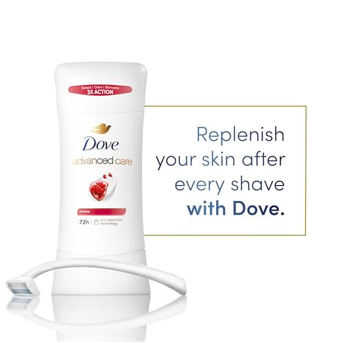 Dove Advanced Care Antiperspirant Deodorant Stick for Women Revive for 48 Hour Protection And Soft And Comfortable Underarms 2.6 oz, 2 Count