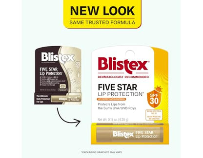 Blistex 5 Star Lip Protct Size .15oz, 3 pack