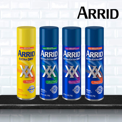 Arrid XX Extra Dry Antiperspirant Deodorant, Regular, Twin Pack (two 6oz. cans) Packaging May Vary