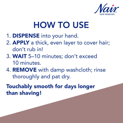 Nair Hair Remover Bladeless Shave Whipped Crème