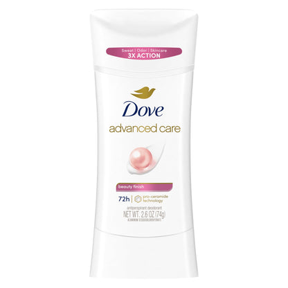 advanced care beauty finishantiperspirant deodorant48hsticknatural oil