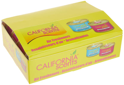 California Scents Spillproof Organic Air Fresheners, 1.5 Ounce Cannister (Pack of 4)