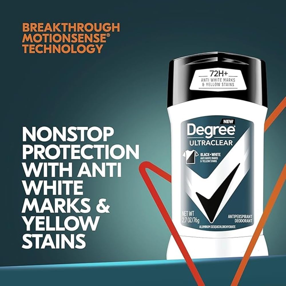 Degree Deodorant 2.7 Ounce Mens Ultra Clear Black & White Pack