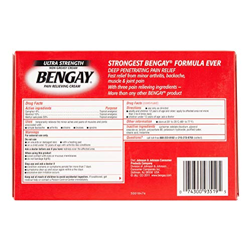 Bengay Greaseless Pain Relieving Cream